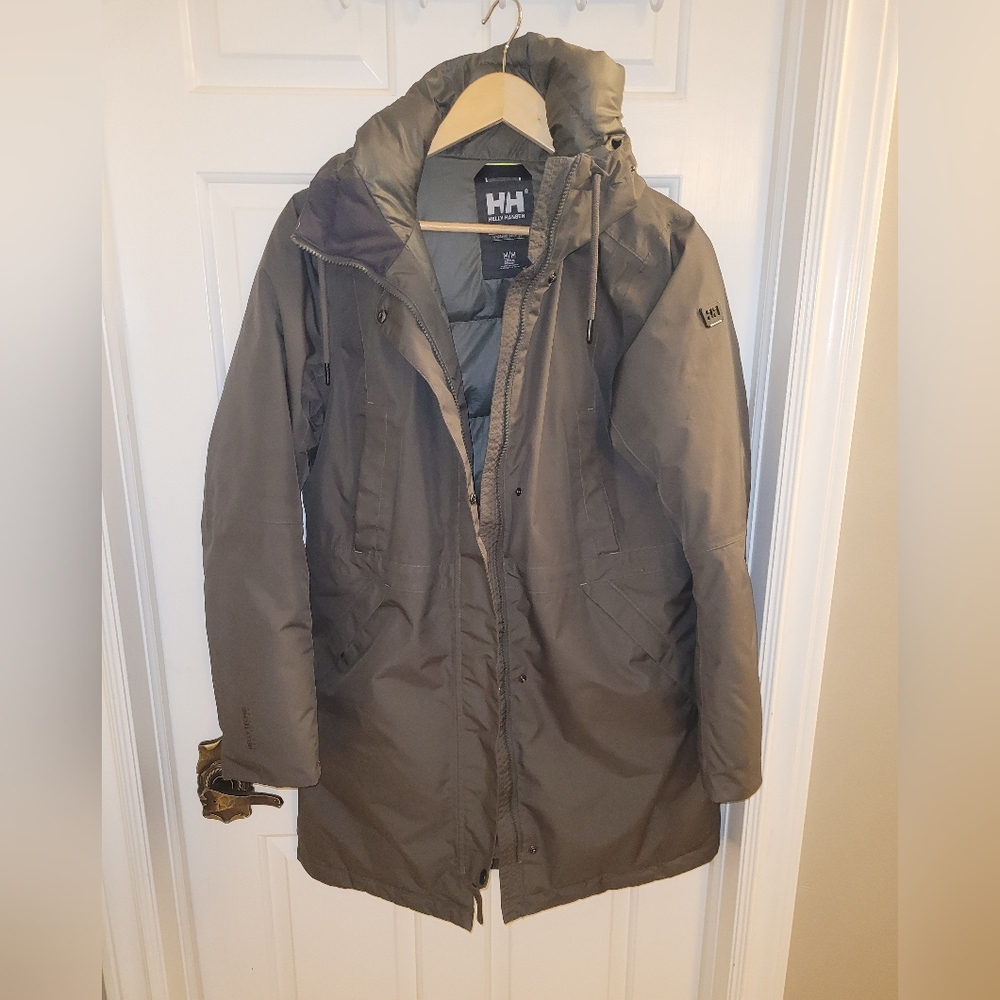Helly Hansen Olive Green Puffer Jacket